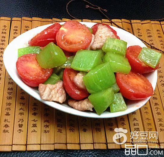 番茄笋丁烧肉