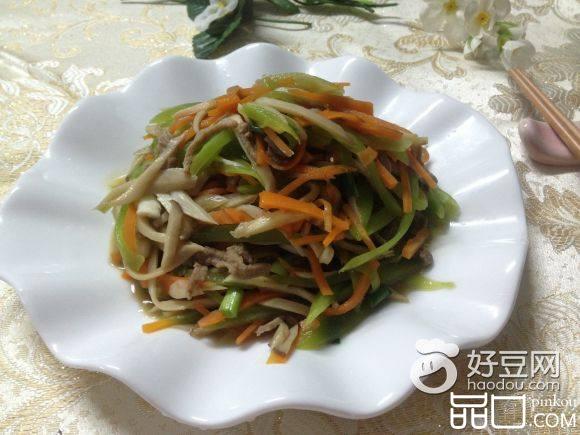 莴笋小炒杏鲍菇