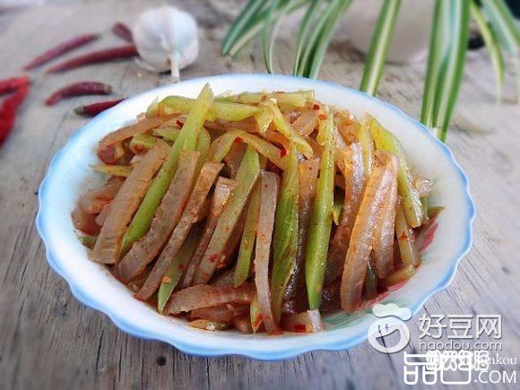 莴笋拌肉皮