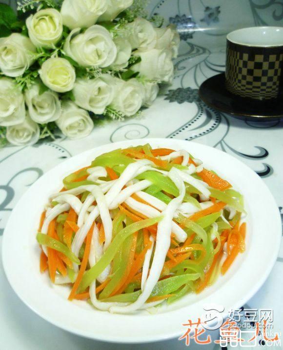 海鲜菇拌双丝