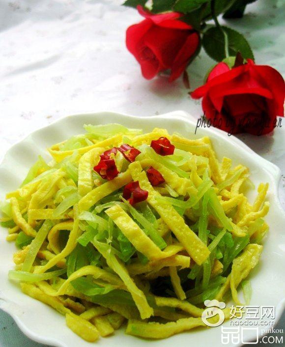 鸡蛋莴笋丝