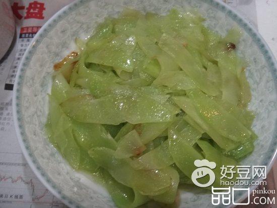 蚝油焖莴笋