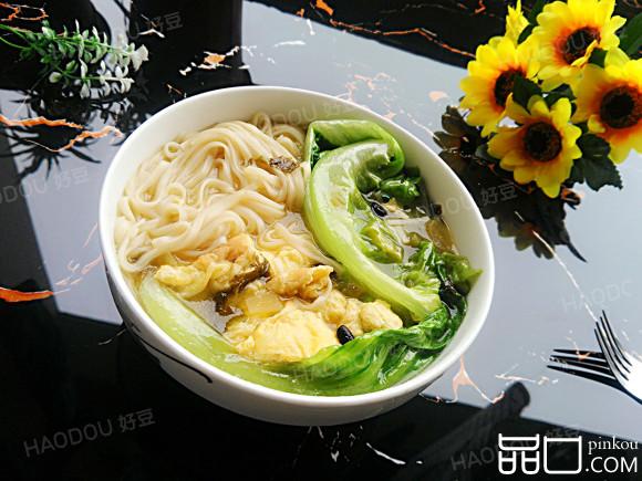 酸菜鸡蛋面