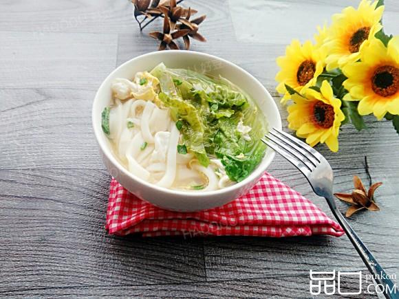 生菜蛋汤米面