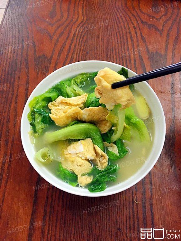 生菜鸡蛋汤