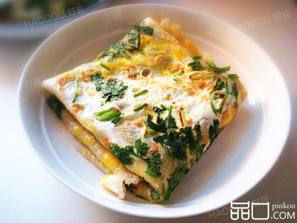 生菜芝士鸡蛋煎饼