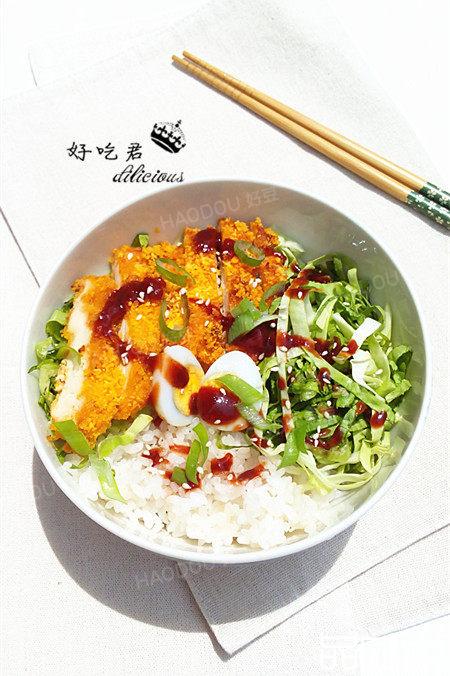 烤鸡排饭