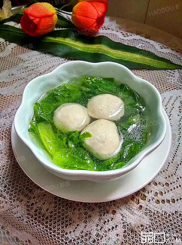 生菜肉丸汤