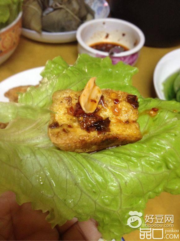 生菜裹豆腐