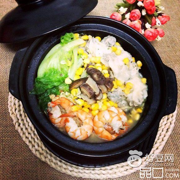 鲜虾香菇饺子面