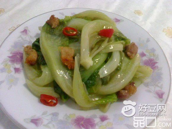 猪油渣炒生菜