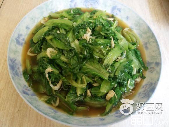 虾米炒生菜