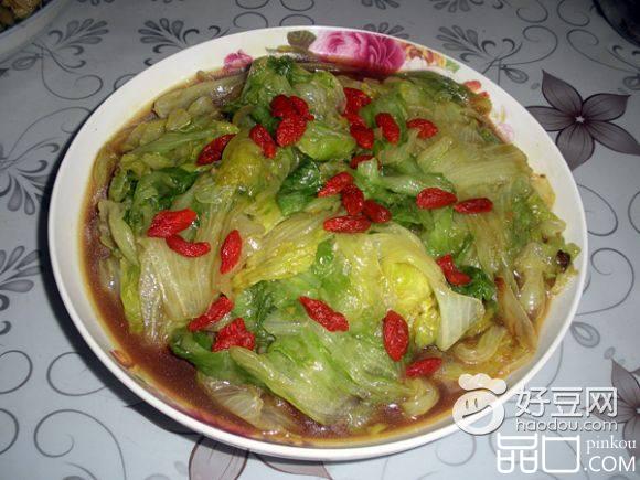 蚝油枸杞生菜