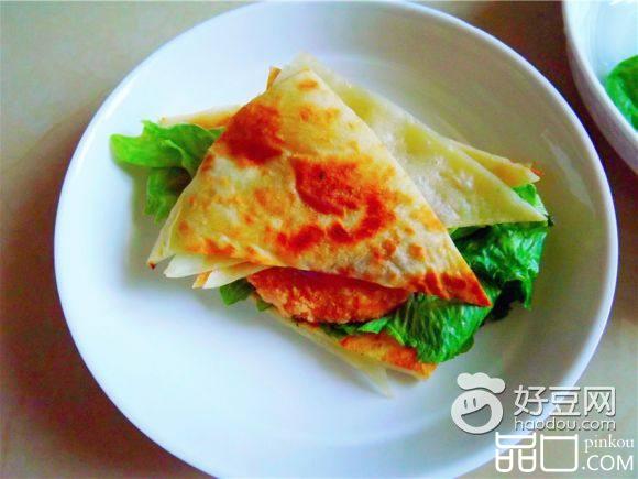 中式虾饼三明治