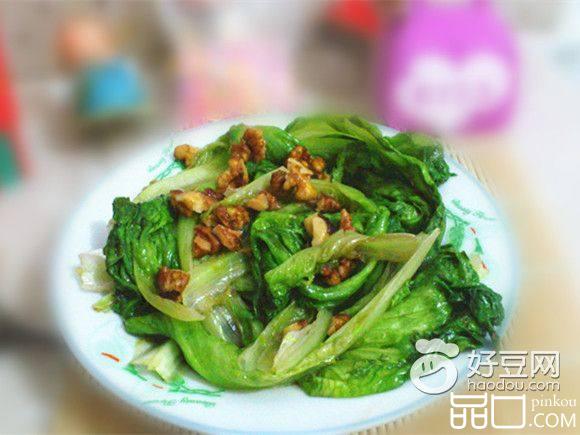 核桃蚝油生菜