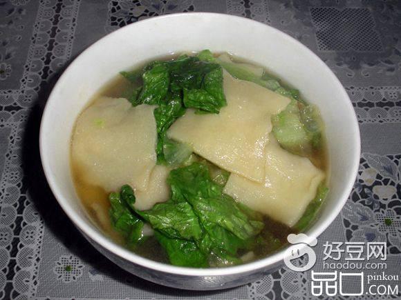 生菜揪面片汤
