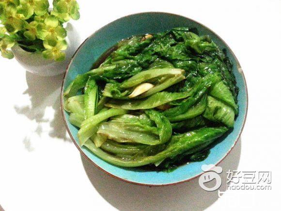 鸡油生菜