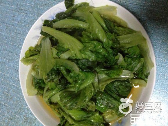 清蒸生菜