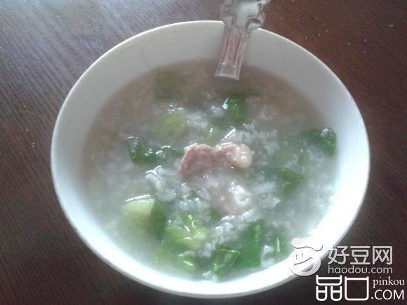 生菜瘦肉粥