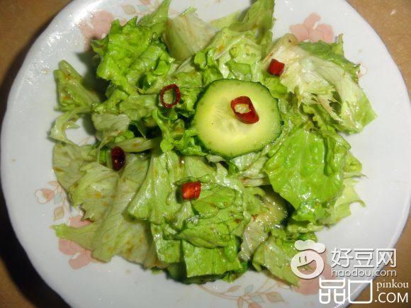 黄瓜拌生菜