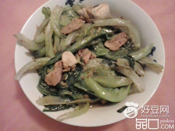 瘦肉炒生菜