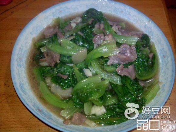 生菜炒肉片
