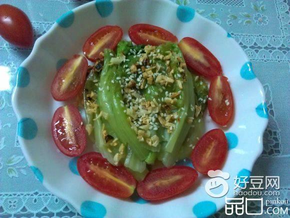 蒜香红绿菜