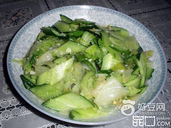 蒜蓉生菜黄瓜