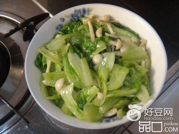 小菇炒生菜