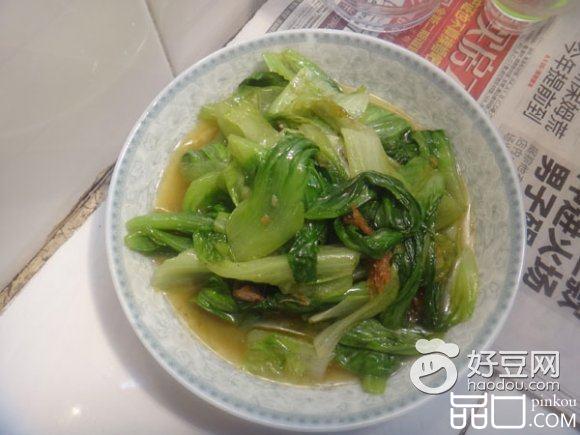 鳞鱼碎炒生菜