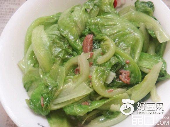 卤牛肉炒生菜