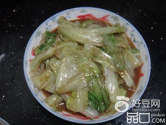 黄豆酱炒生菜