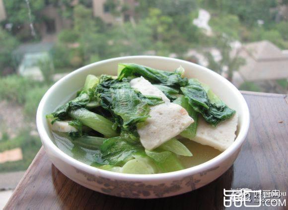 生菜炒虾糕