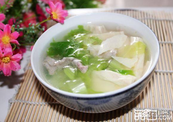 生菜腐竹汤