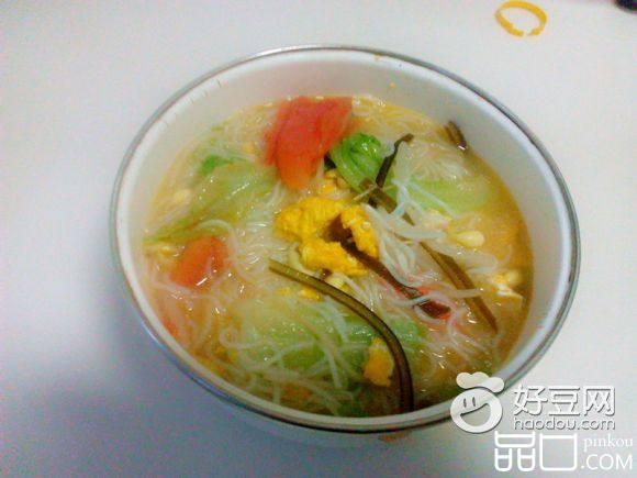 西红柿鸡蛋米粉