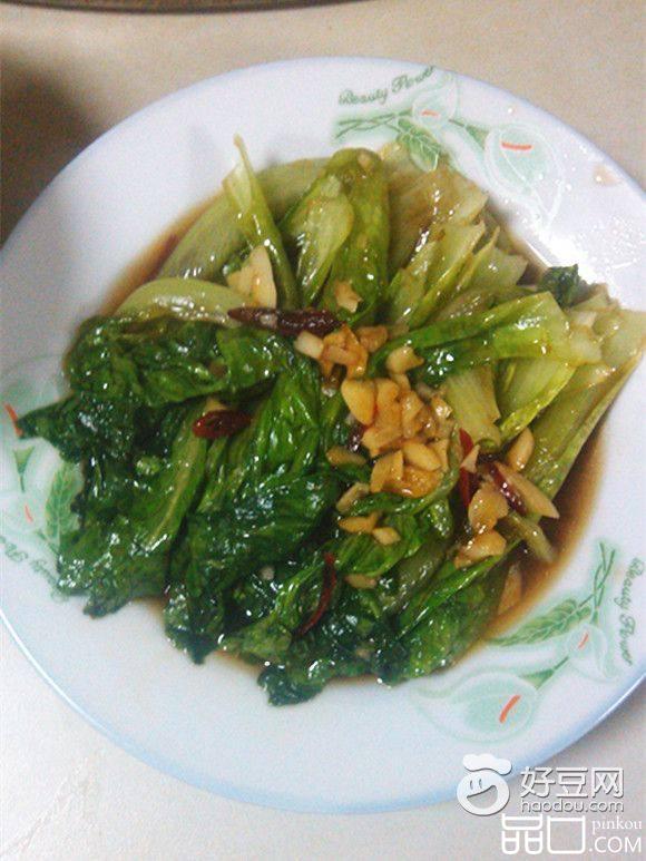 蚝油蒜末生菜