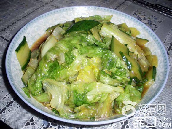 蚝油黄瓜生菜