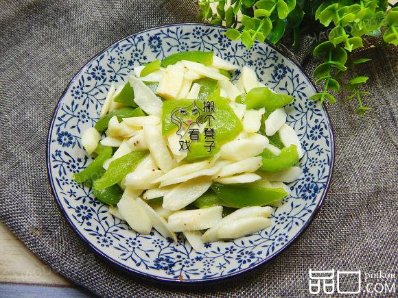 青椒炒山药片