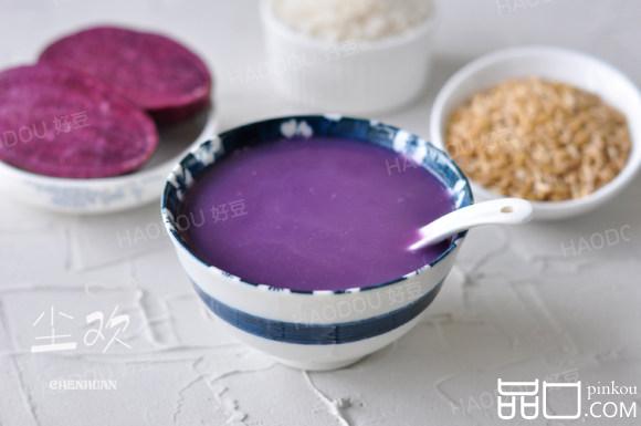 紫薯燕麦糊