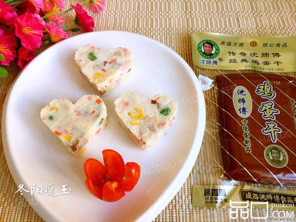 五彩鸡蛋干山药拌沙拉