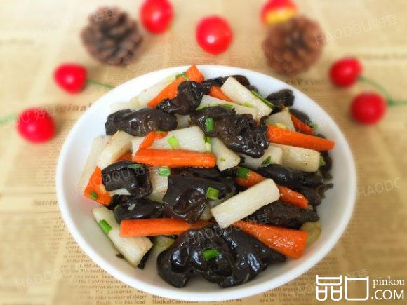 山药炒黑木耳#新鲜从