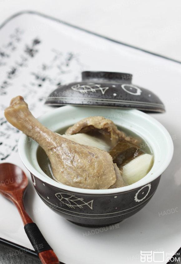 莲叶山药老鸭汤