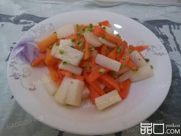 山药炒胡萝卜