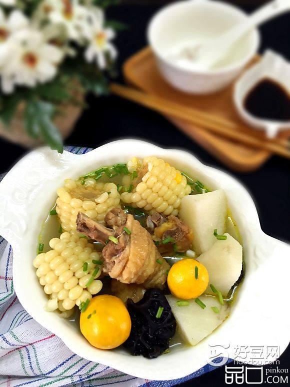 玉米山药母鸡汤