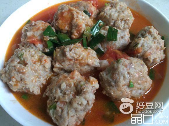 西红柿红烧肉丸