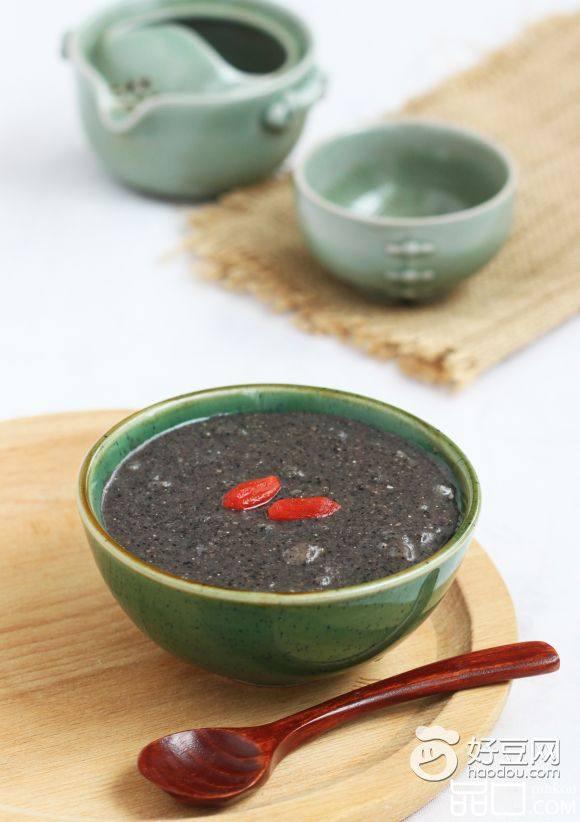 山药黑芝麻米羹