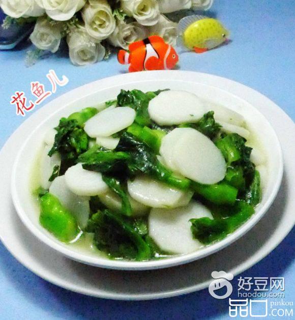 菜芯炒山药