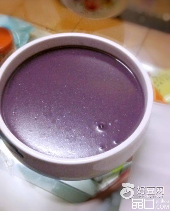 山药紫薯糊