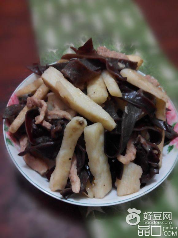山药木耳炒肉丝