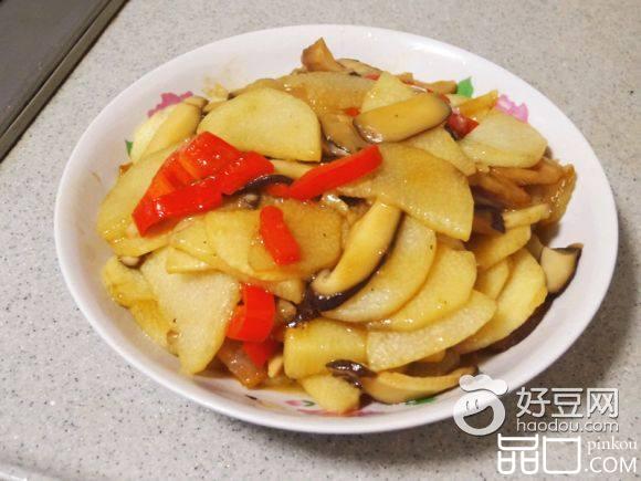 山药香菇咸肉片